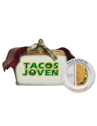 tacos de canasta para 8 invitados